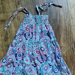 EUC! Tea Collection Sea Anemone Shoulder Tie Dress
